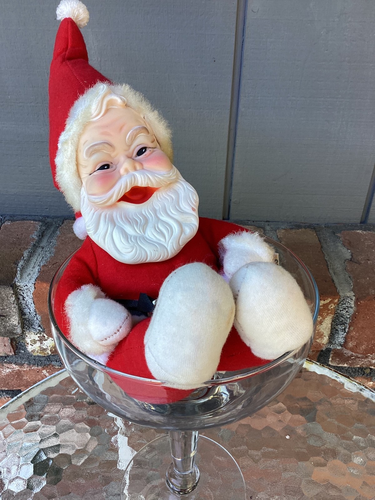 VINTAGE RUSHTON RUBBER FACE SANTA CLAUS