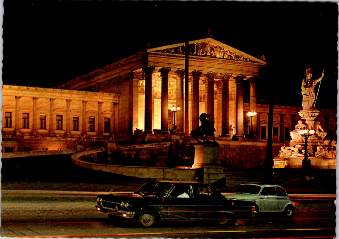 Vintage Postcard Vienna Parliament Building Austria