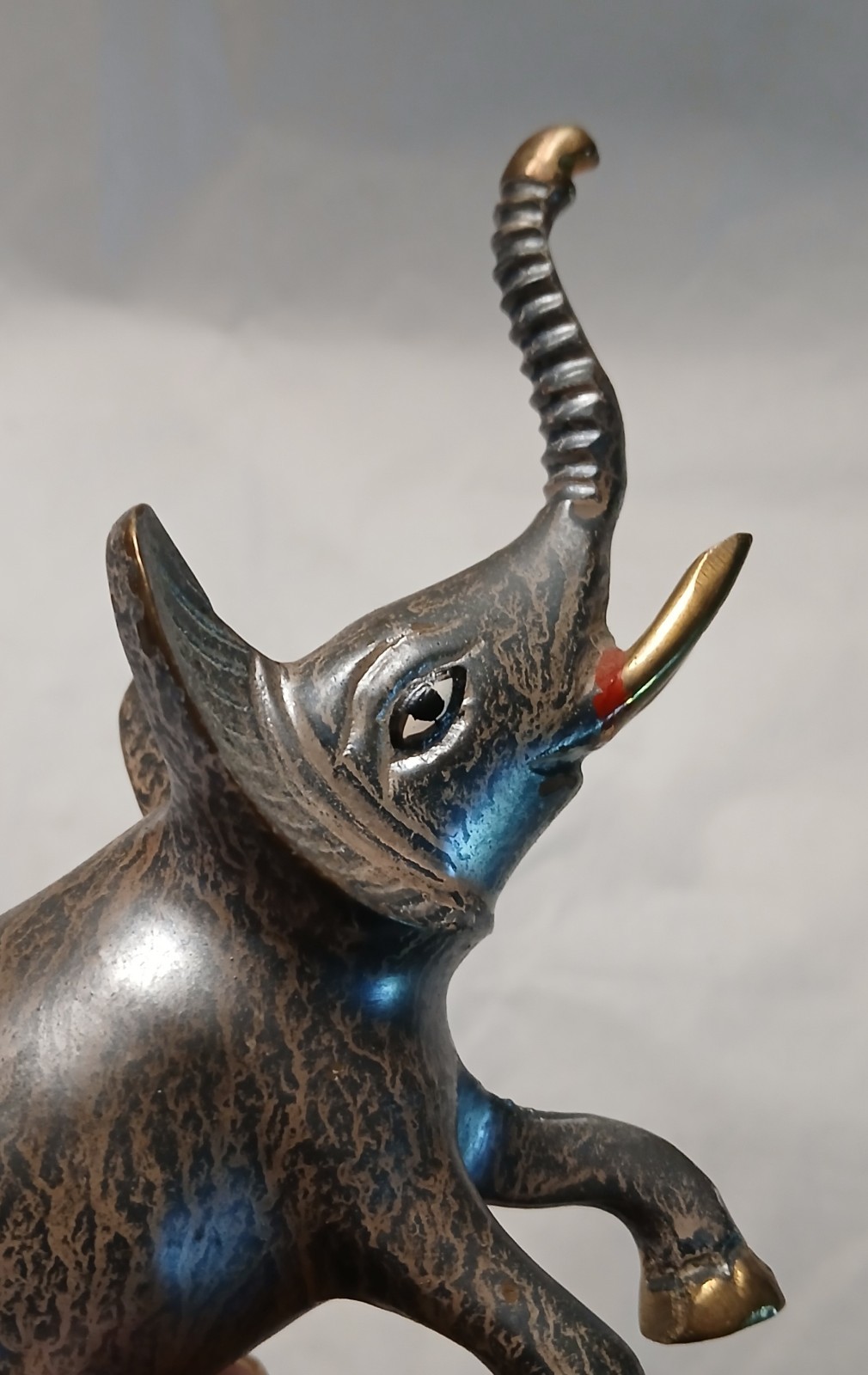 Circus Elephant Metal Figurine