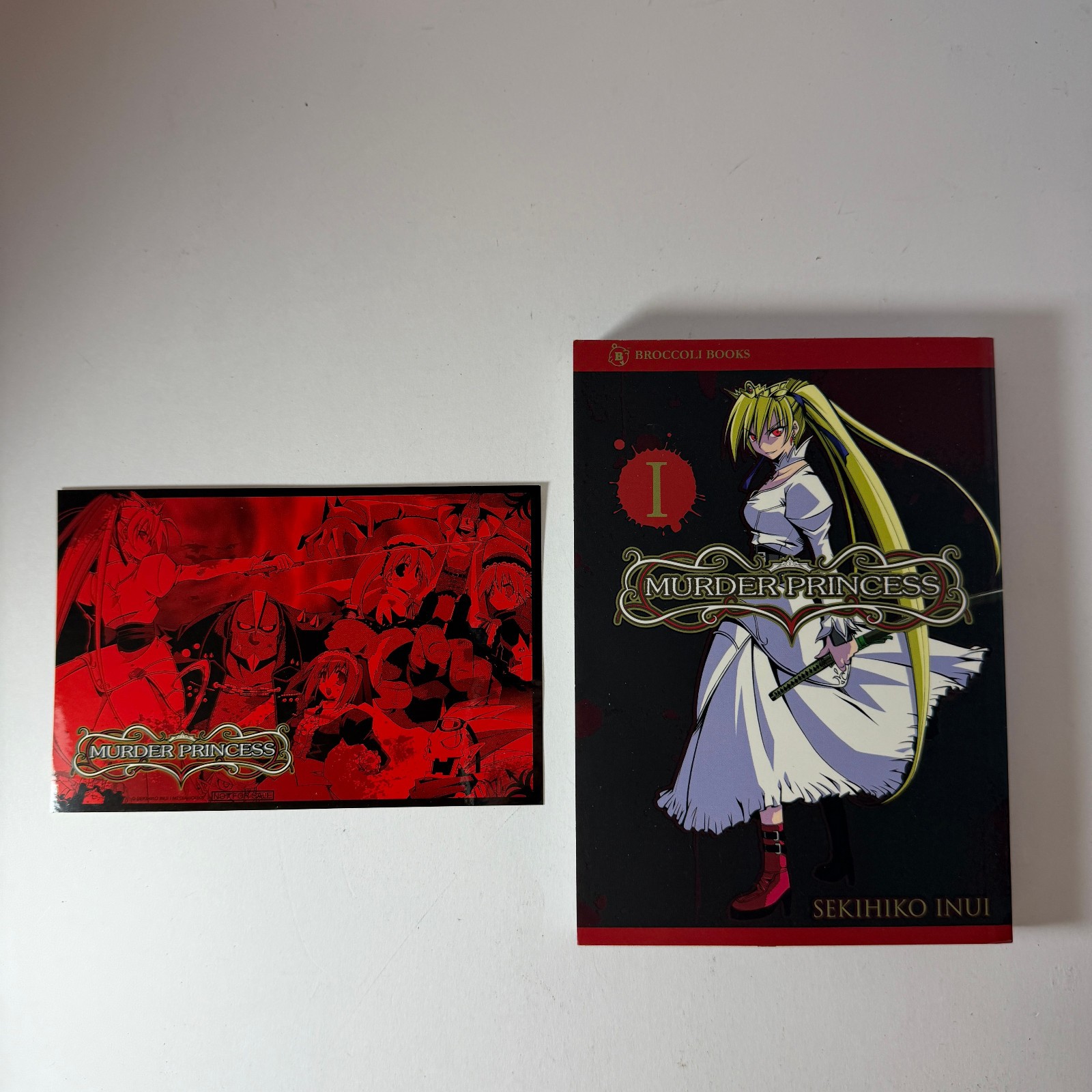 Murder Princess Volume 1 English Manga First Edition with Promo Sticker