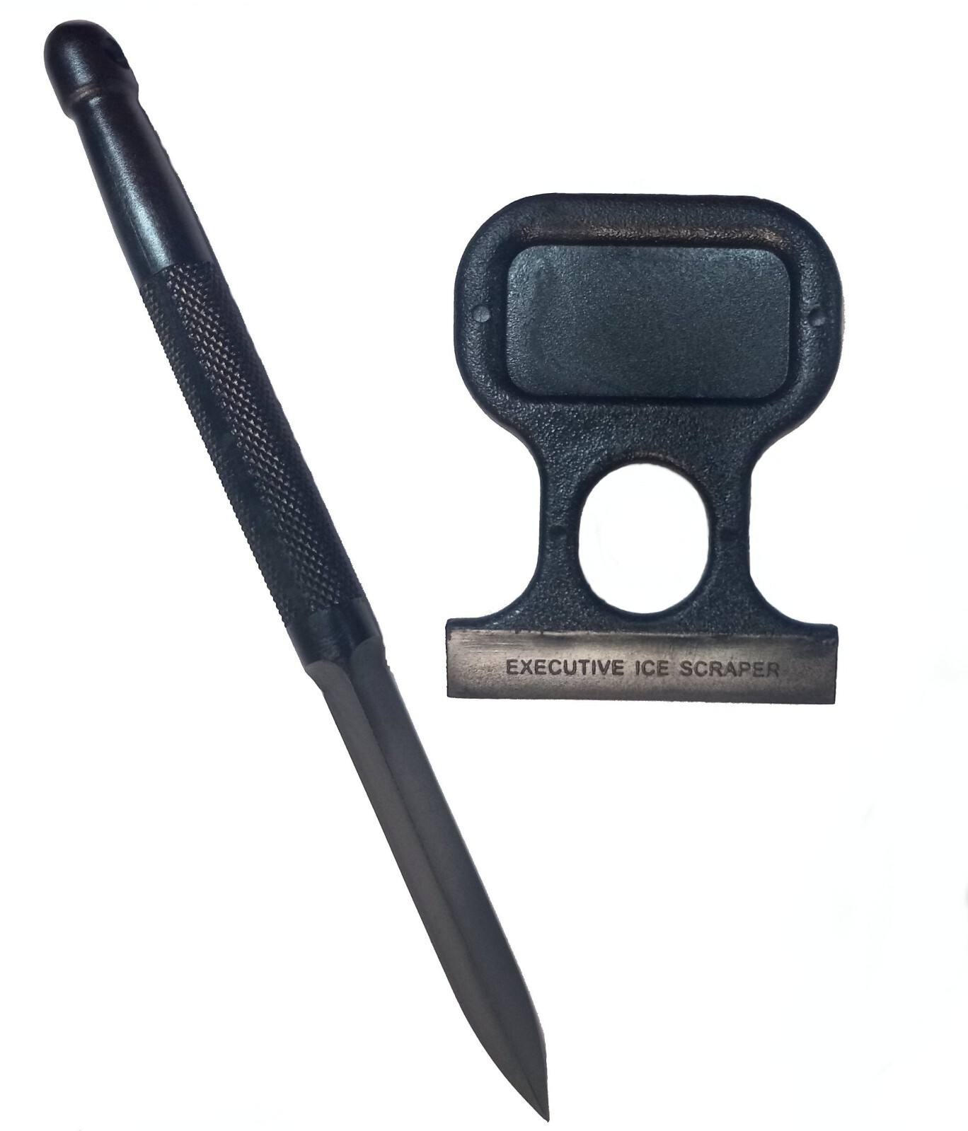 Pack of 2  Covert Tactical Spike and Ice Scraper set Non-Metallic Polyresin