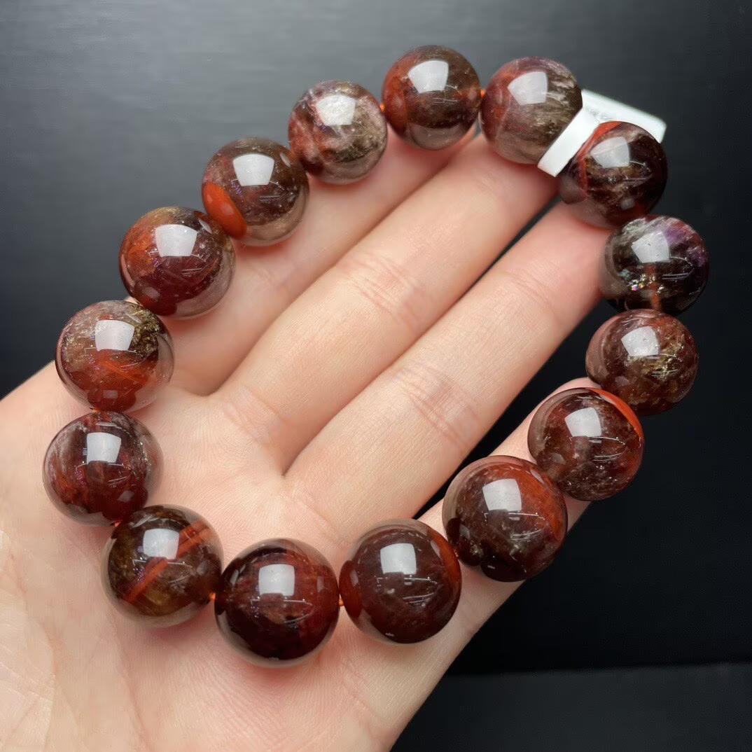 13mm Natural Aurora23 Bead Bracelet Reiki Crystal Quartz Healing Decorate 1pc