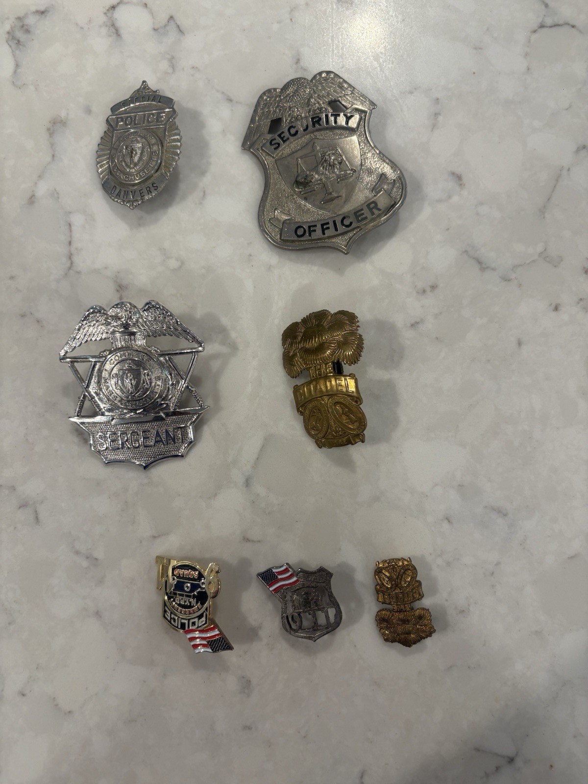 4 Pins And 3 Badges Selling All Together 