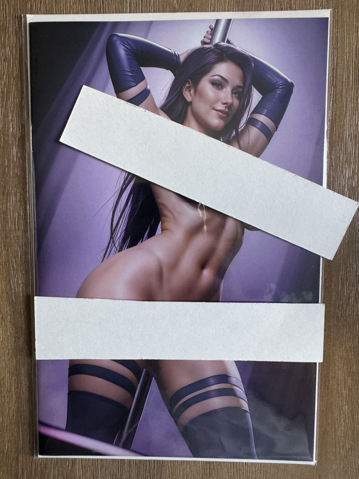Keys Comics Artbook Psylocke Working The Pole Full Frontal Standing