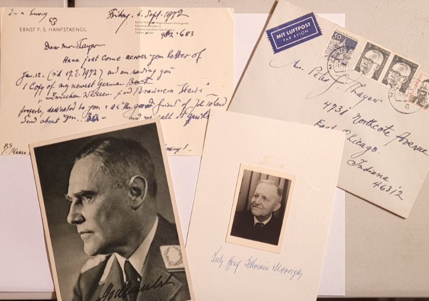 WWII Germany Autograph Archive: Hanfstaengl ALS + Luise Jodl Signed Cover Lot