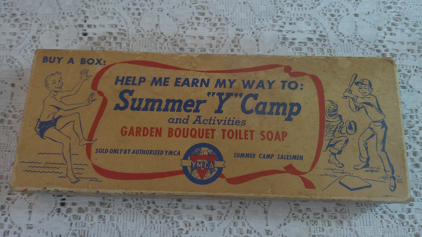 YMCA Fundraising Soap Box Set, 1940s–1950s New Old Stock