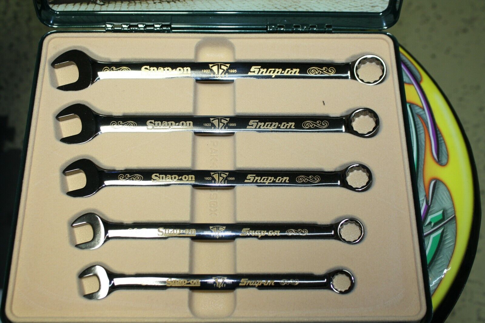 SNAP ON 75 TH ANNIVERSARY GOLD INLAID WRENCH SET