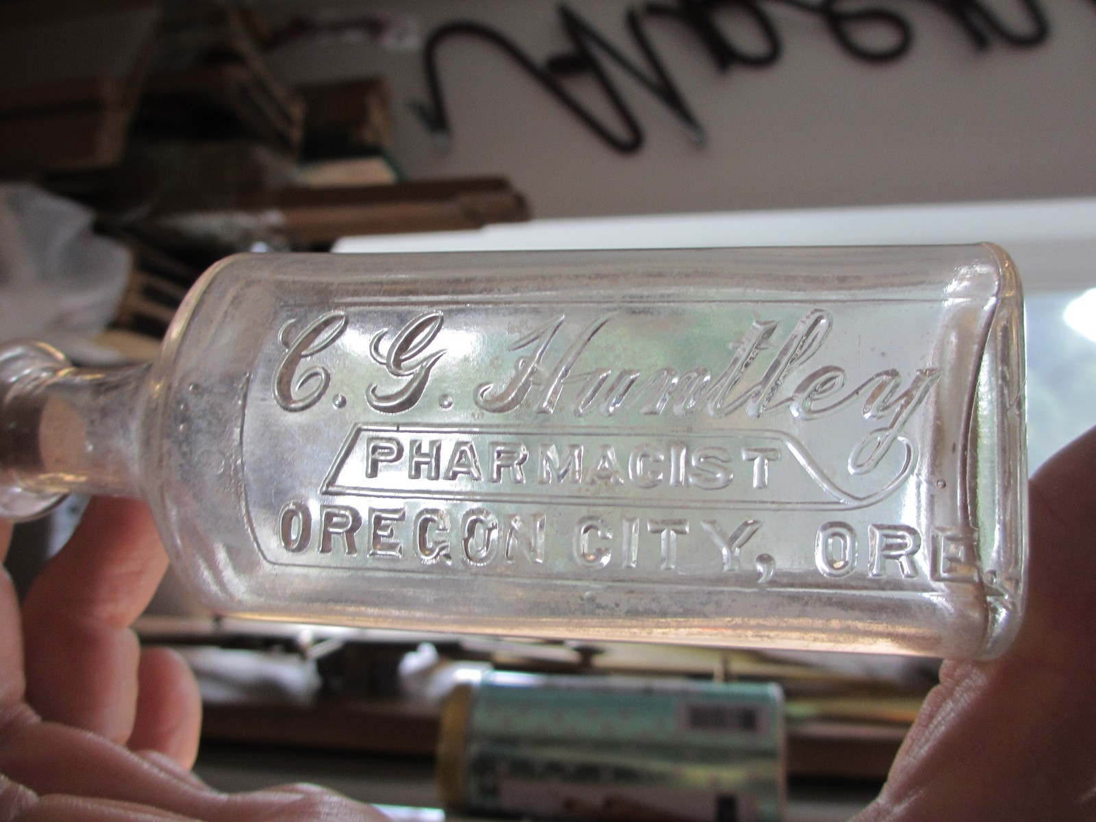 C. G. Huntley Oregon City Oregon Pharmacist Bottle
