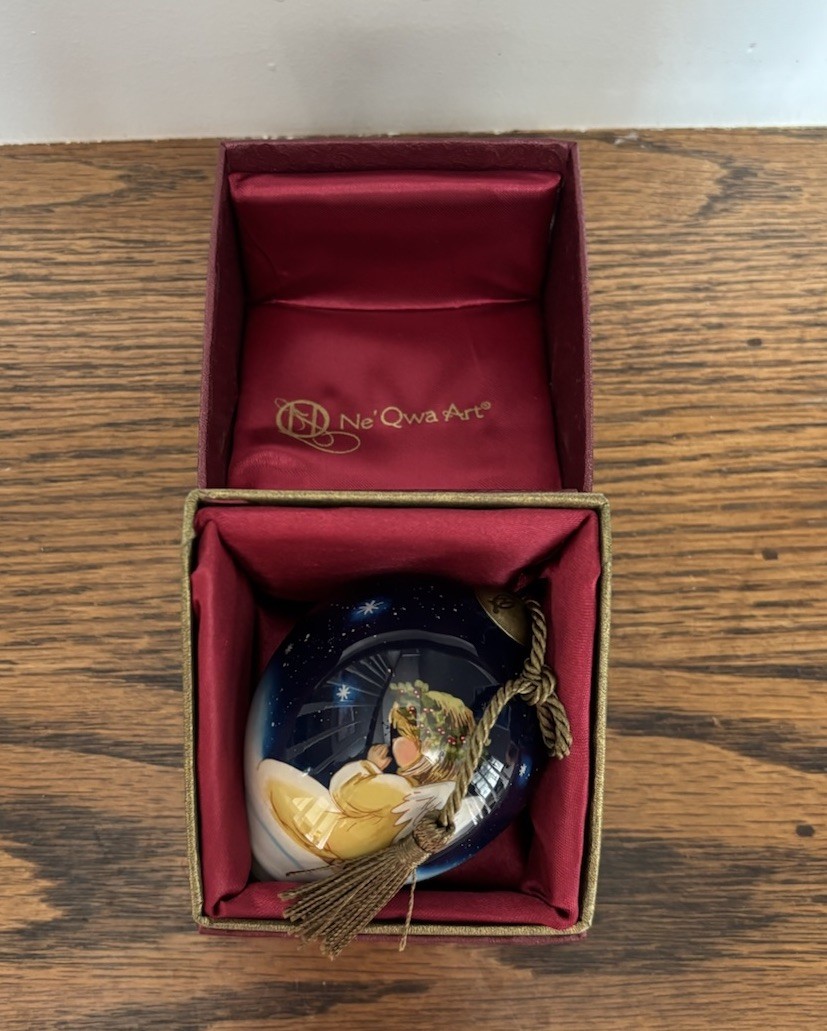 2023 Ne\'Qwa ART 3” ORNAMENT “A QUIET PRAYER” 7241121D NIB Handcrafted 💥 2023 Ne\'Qwa ART 3” ORNAMENT “A QUIET PRAYER” 7241121D NIB Handcrafted 💥