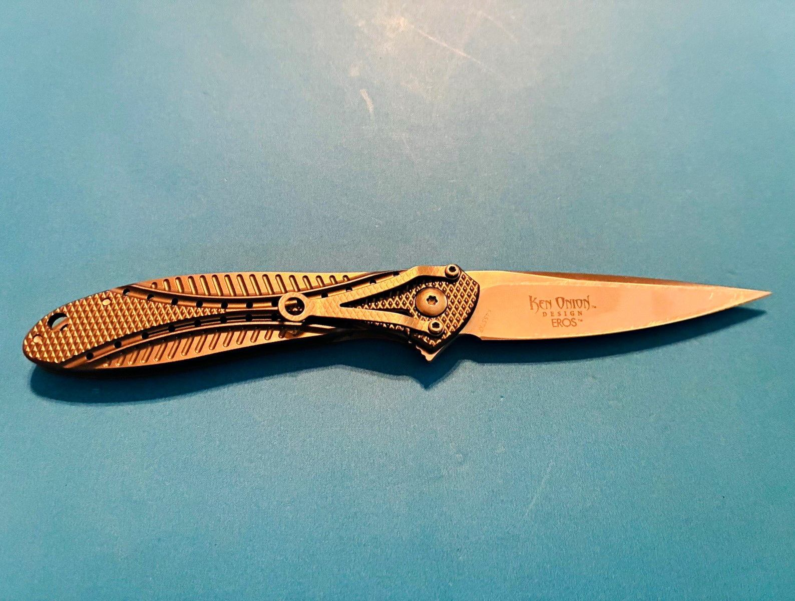 CRKT Ken Onion Eros Titanium folding knife (Model K455TXP),