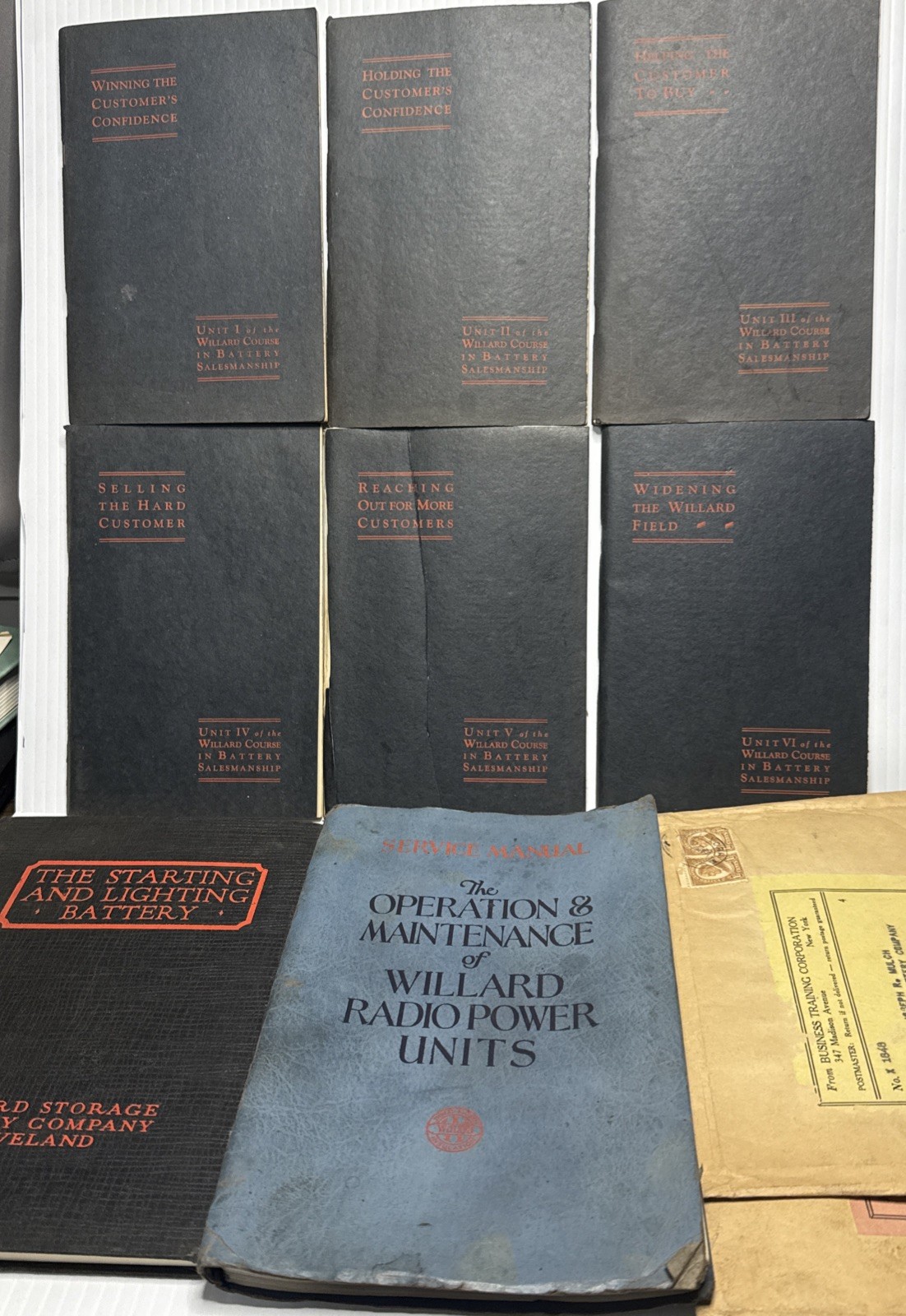 1928 Willard Storage Battery Training Course Archive Manuals Books Applications