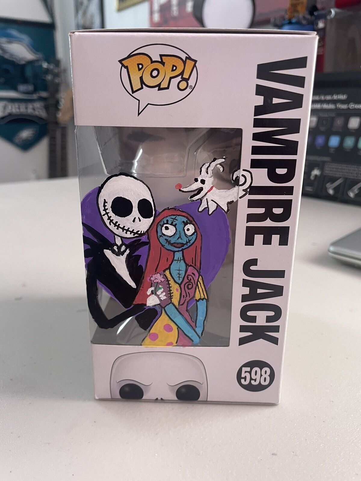 Hand Painted Jack And Sally Funko Pop