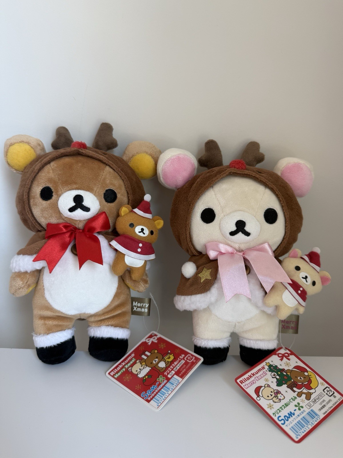 2012 Rilakkuma Christmas Reindeer Plush Set San-X Korilakkuma Merry Xmas Japan