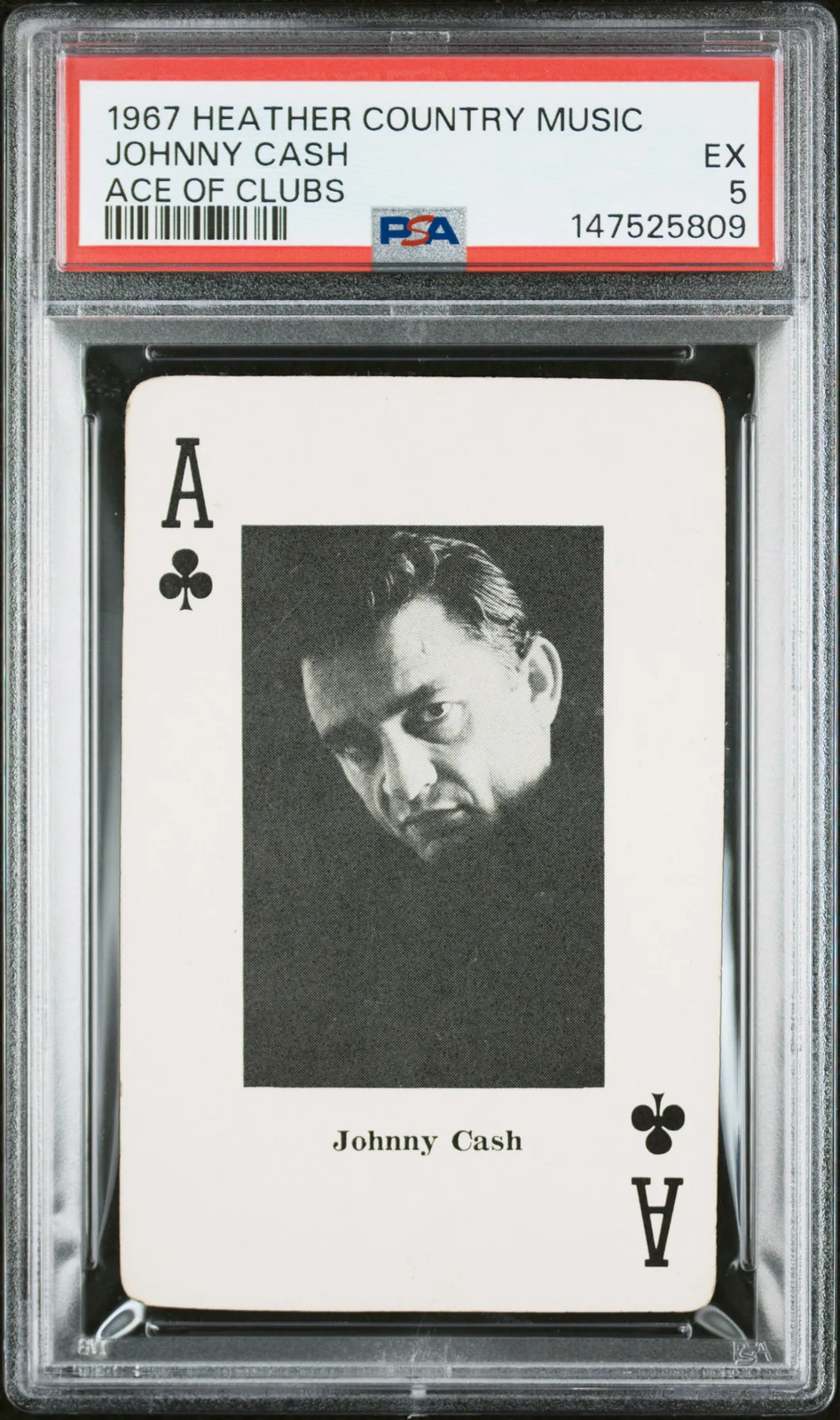 Johnny Cash 1967 Heather Country Music PSA 5