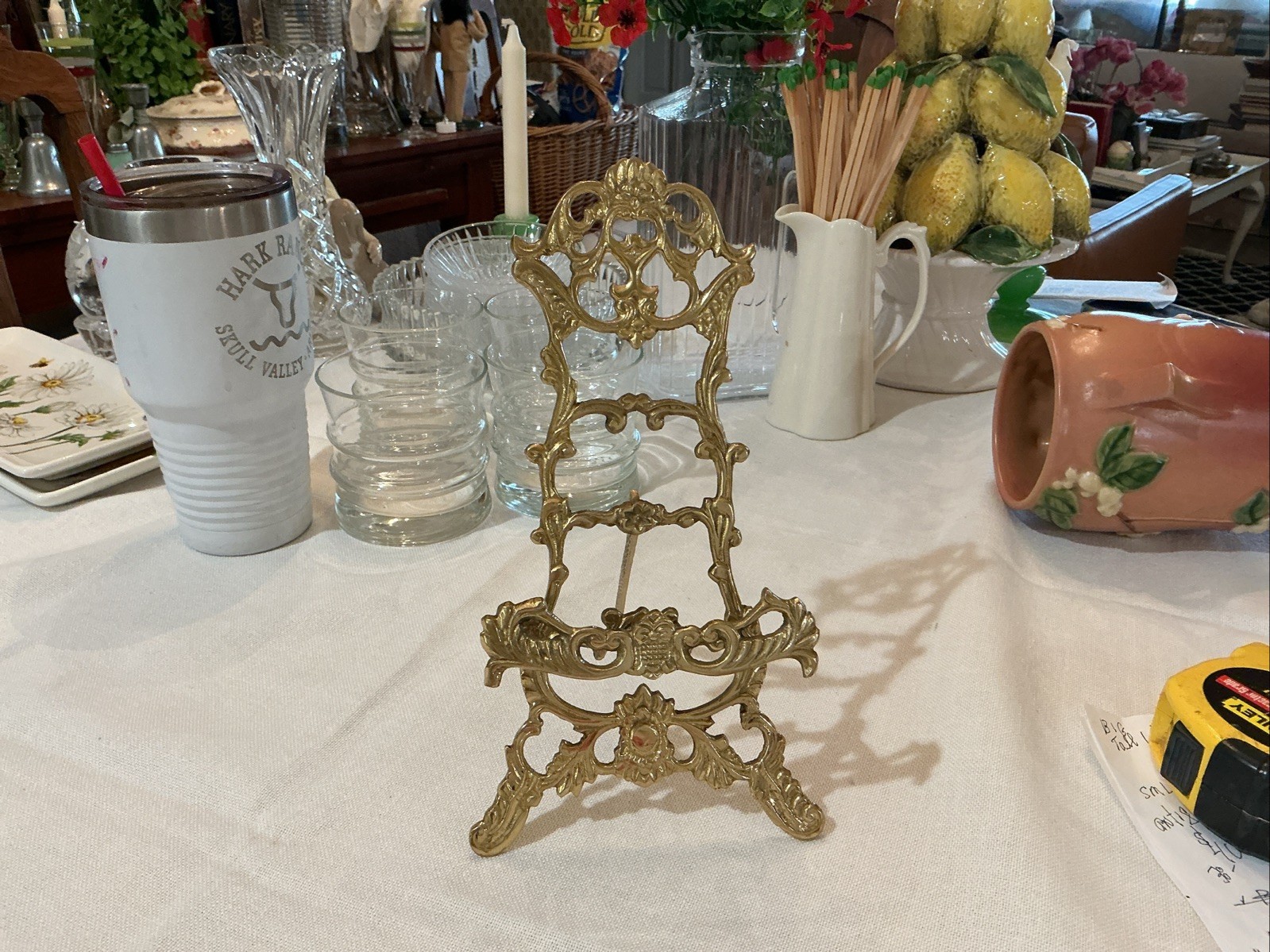 Vintage Tabletop Book Easel Gold Vintage Tabletop Book Easel Gold