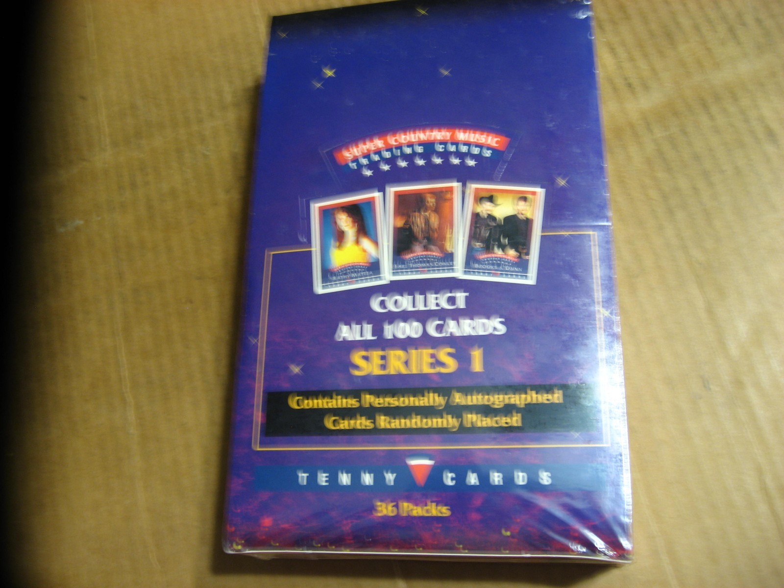 1992 Tenny Super Country Music Trading Cards Sealed Box 36 Packs Autographs Poss