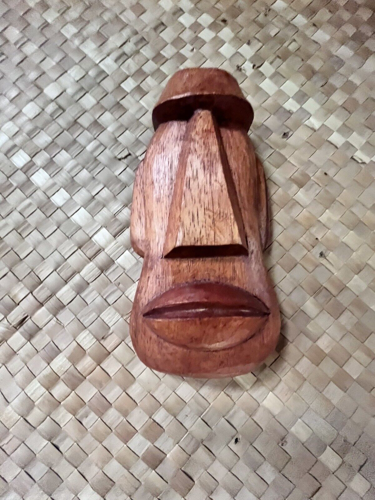 New Mini-Mask Doug Horne Designed Fat Moai Tiki Mask by Smokin' Tikis Hawaii