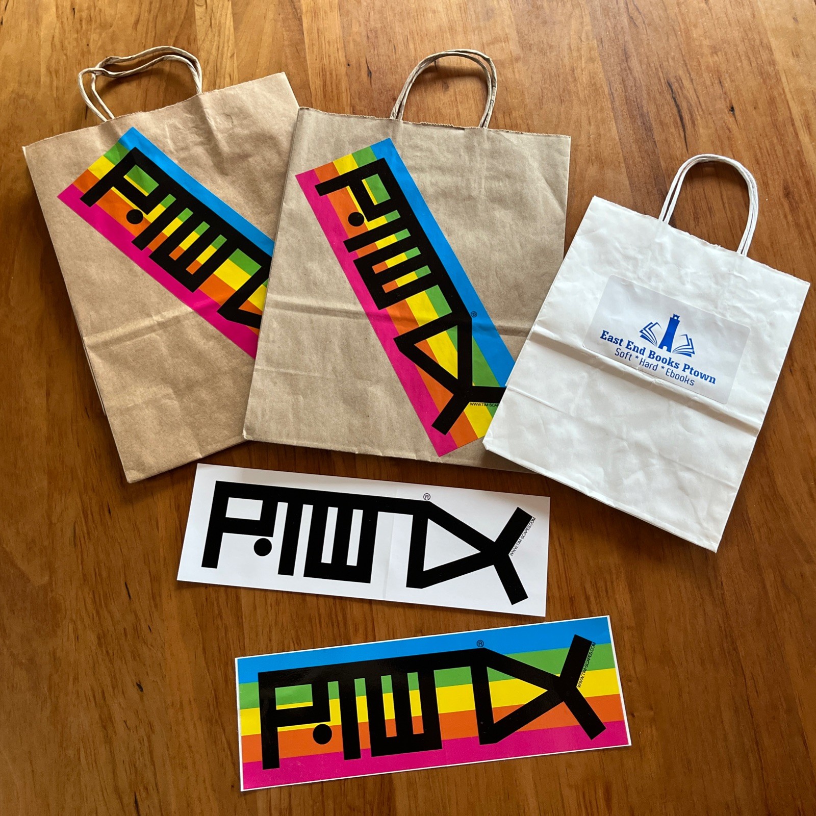 Provincetown P-Town Mixed Lot Stickers Decals Reusable Shopping Totes Souvenirs