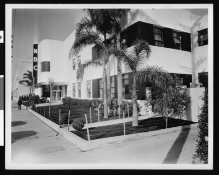 Exterior view of NBC Studios California Old Photo