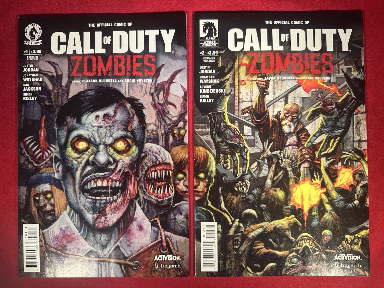 Call of Duty Zombies 1 & 2 (2016) Dark Horse Comics NM+ MINT CONDITION Lot2