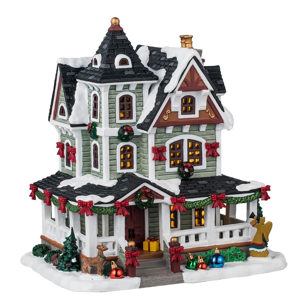 Lemax Caddington Village Whitbey Residence Shows Lively Designs 45243