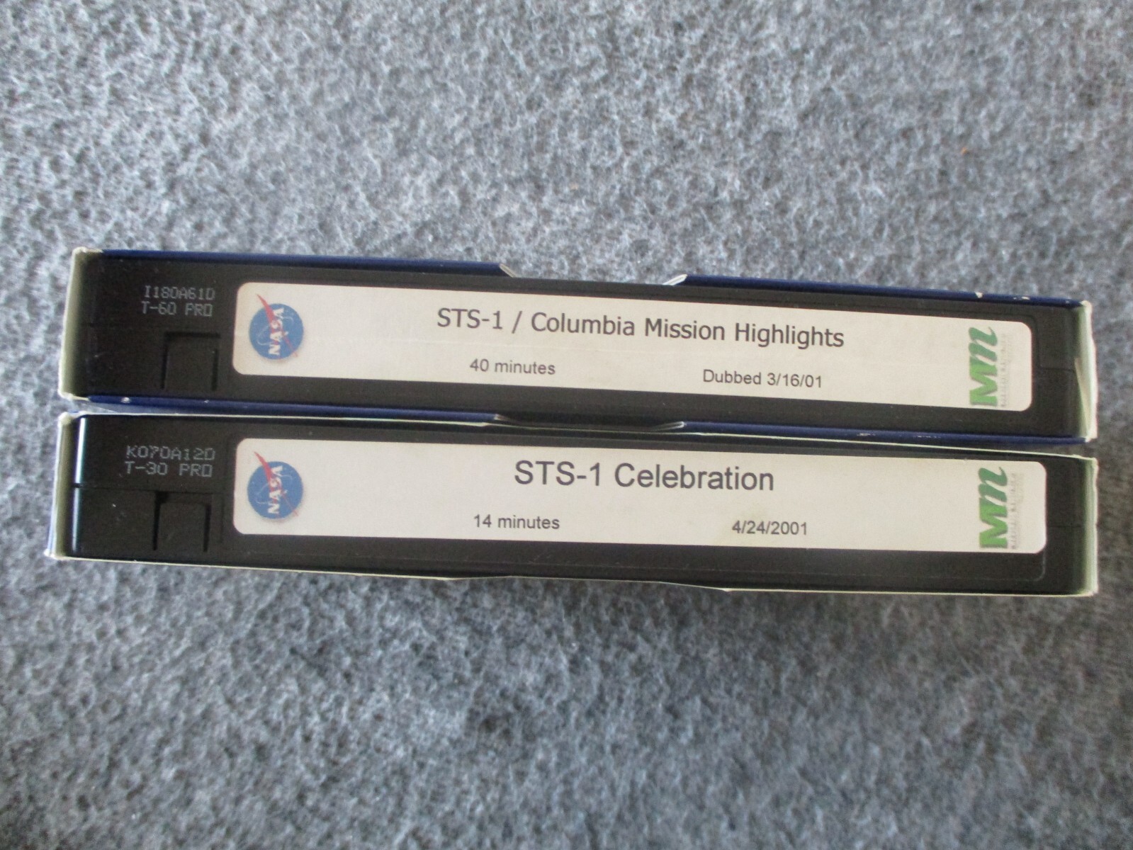 NASA MSFC STS-1 COLUMBIA MISSION HIGHLIGHTS/CELEBRATION VHS TAPES(2)-ANNIVERSARY
