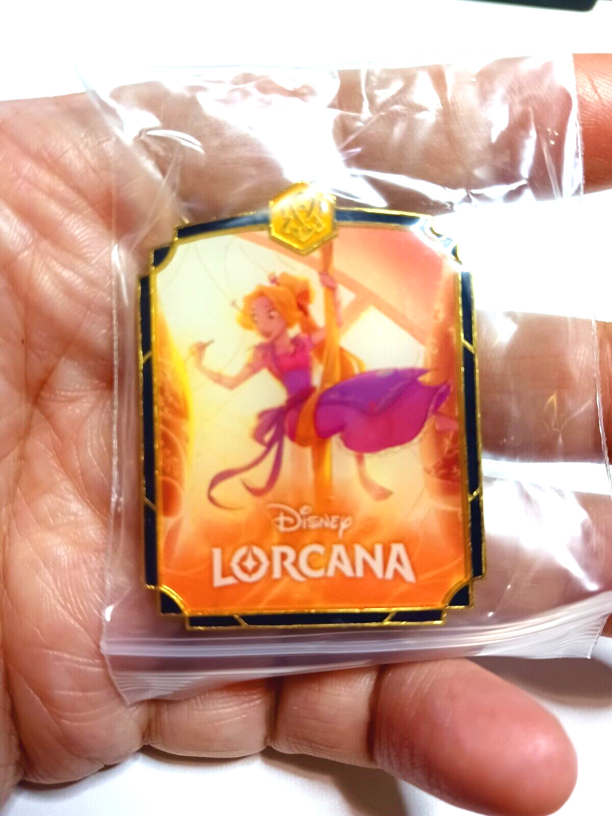 Disney Lorcana Floodborn League Promo Pin Rapunzel 