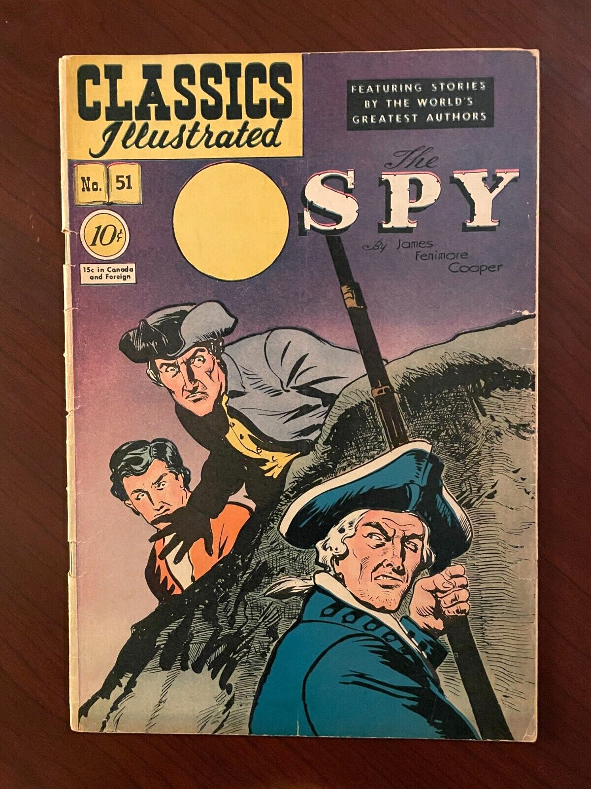 Classics Illustrated #51 (HRN 51) The Spy by James Fenimore Cooper 4.0 VG