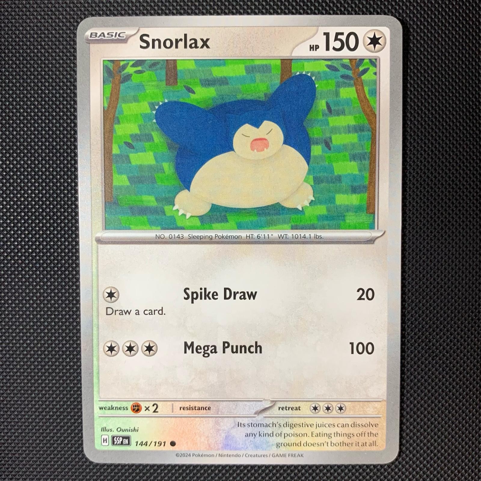 Snorlax 144/191 Common Surging Sparks Pokemon Near Mint