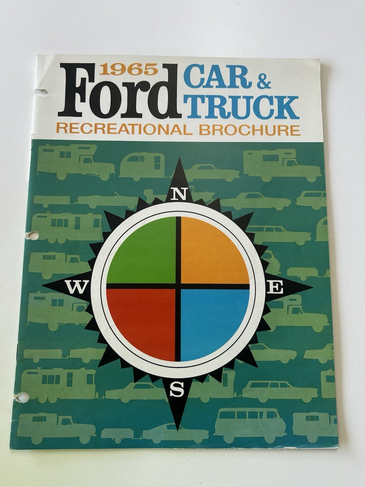 1965 Ford Car & Truck Recreational Brochure Mustang Falcon Thunderbird Towing