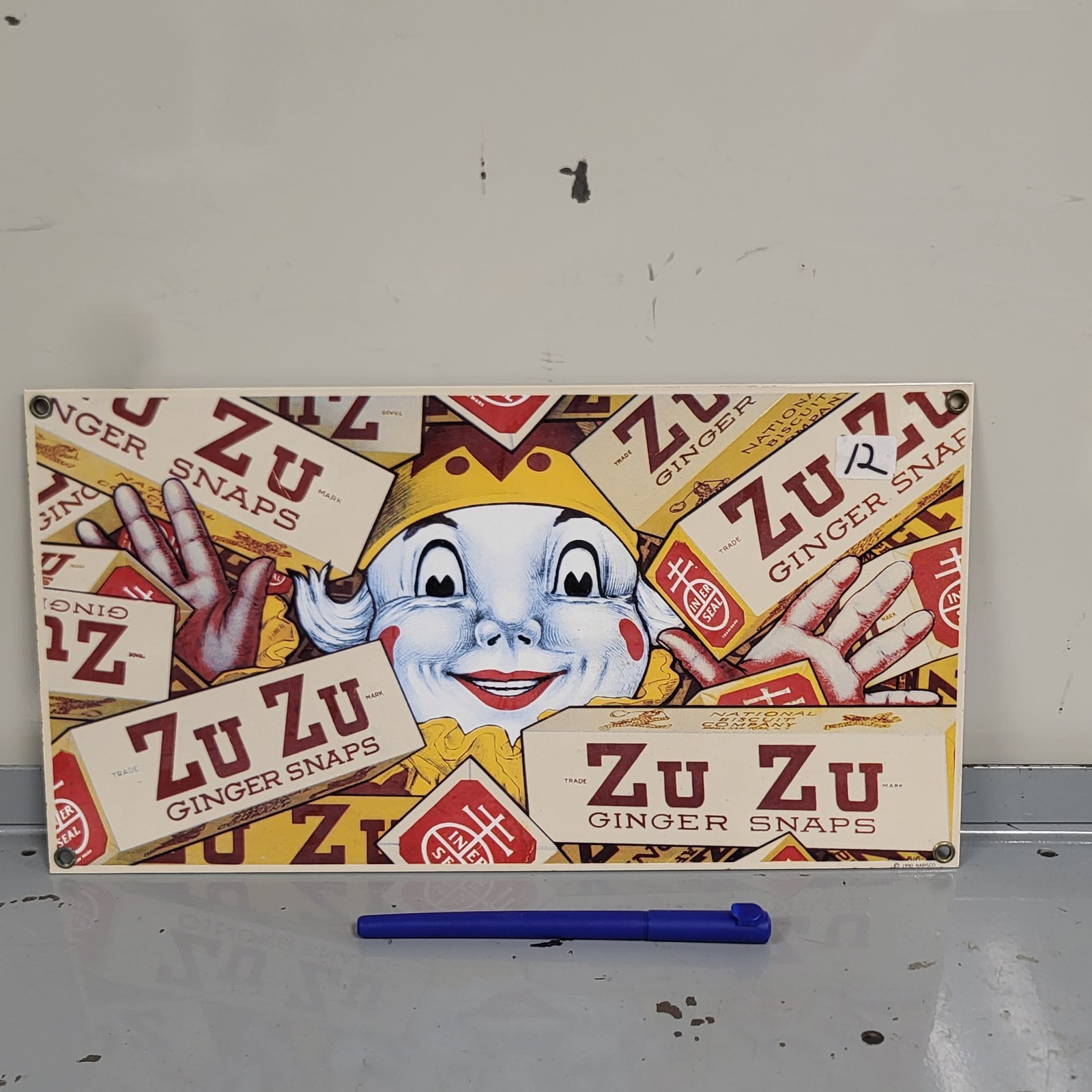 ZU ZU - GINGER Snaps Andy ROONEY Porcelain Sign