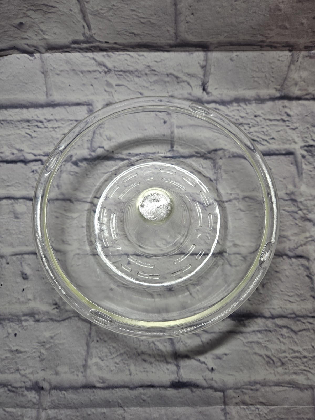 Vintage GLASBAKE Bundt Cake / Angel Food GLASS Pan #352 w/ Cooling Feet - 9.25