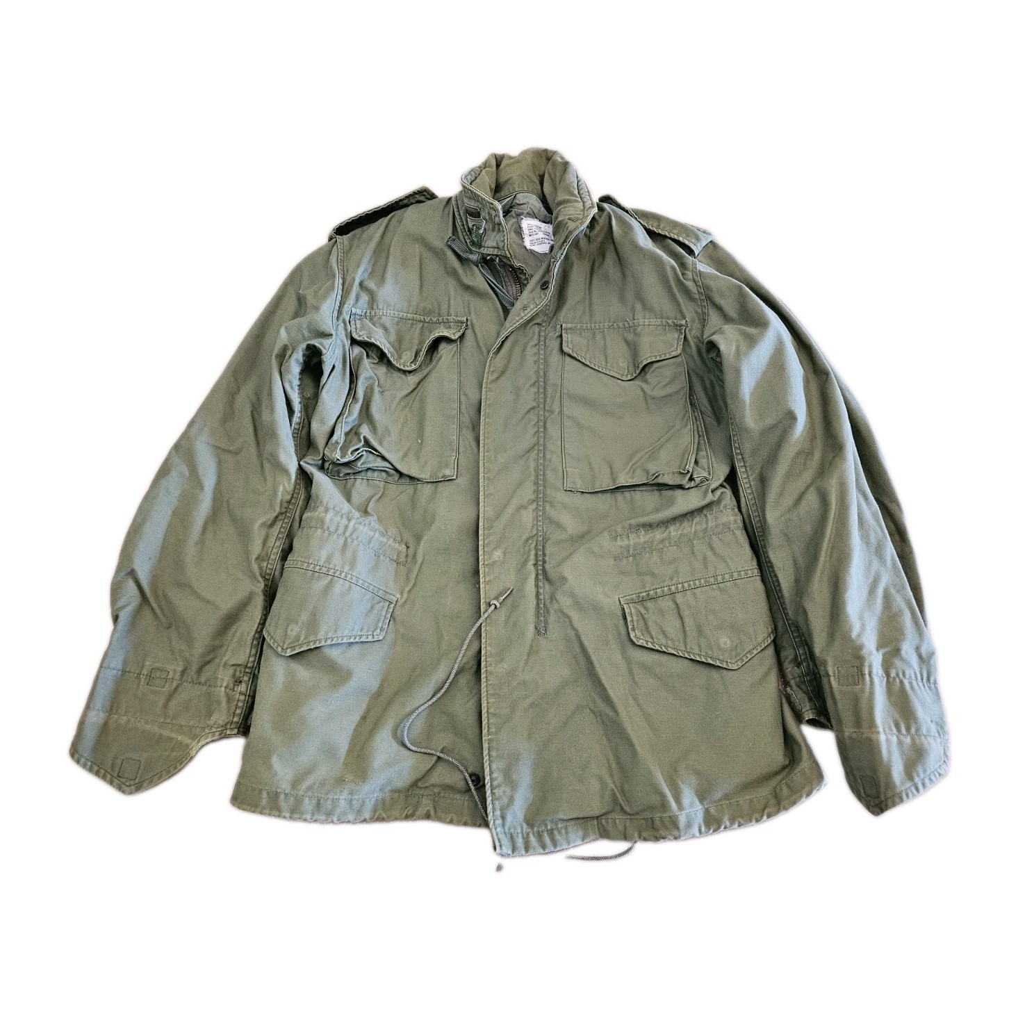 VINTAGE US ARMY COLD WEATHER COAT WITH LINER DSA100-74-C-1596 WINFIELD MFG SMALL