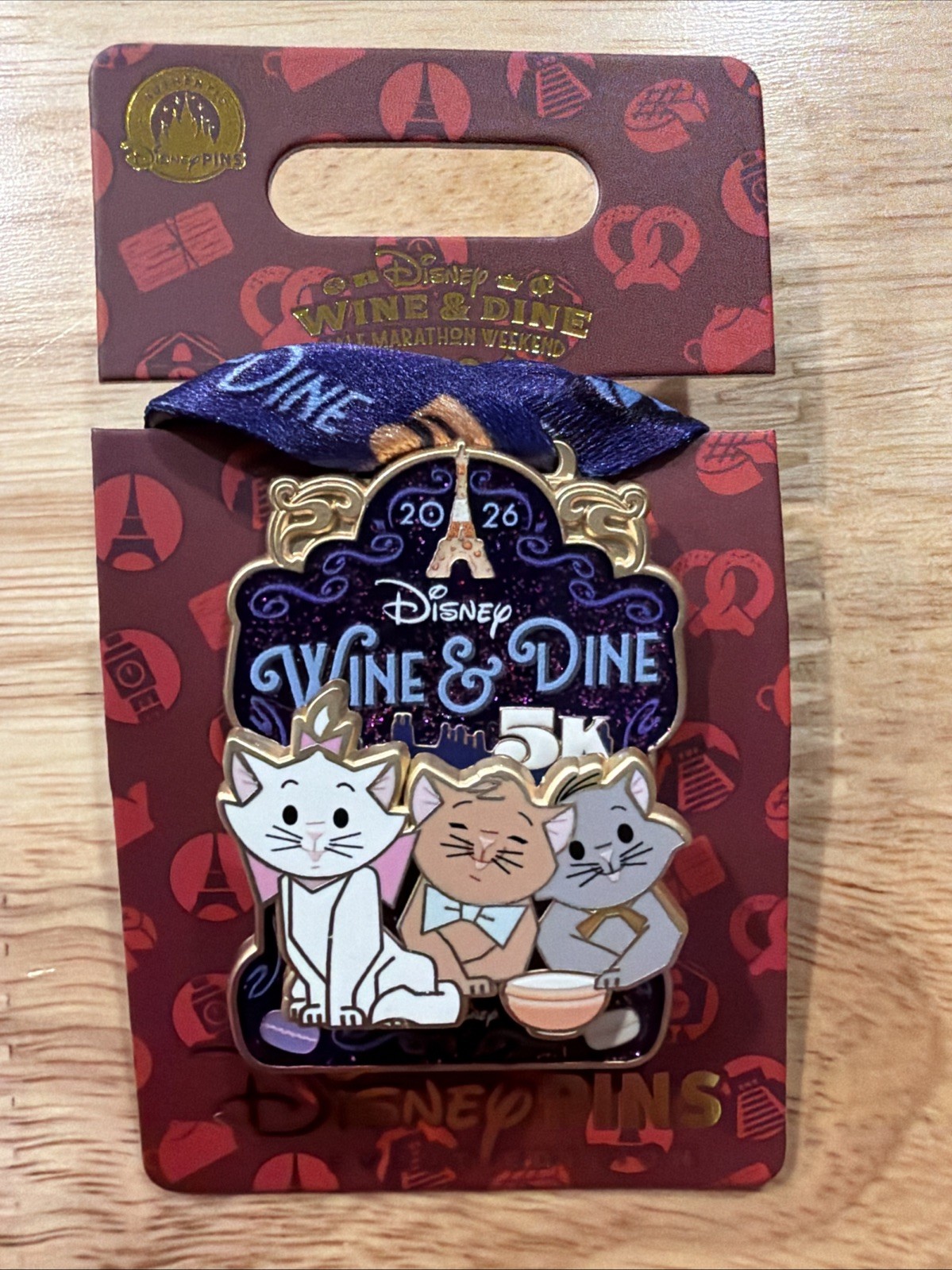 rundisney Wine and Dine 2026 5k Replica Medal Pin