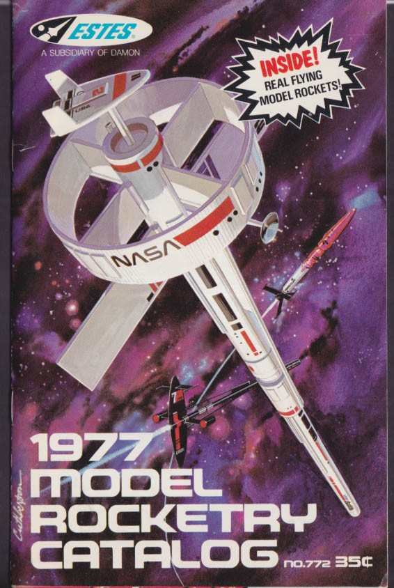 1977 Estes Flying Model Rocketry Catalog X-15 Star Trek Space Shuttle &c