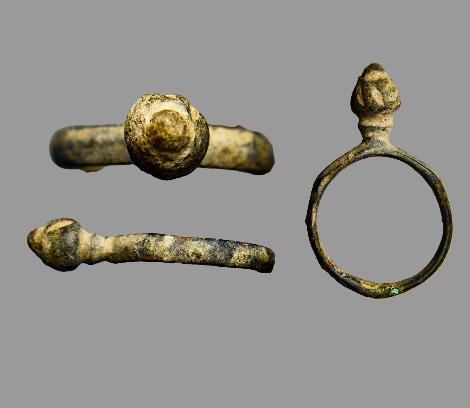 Antiquity c. 12th C. AD Crusader Kingdom Anastasis Dome Pilgrim Ring Size 4 COA