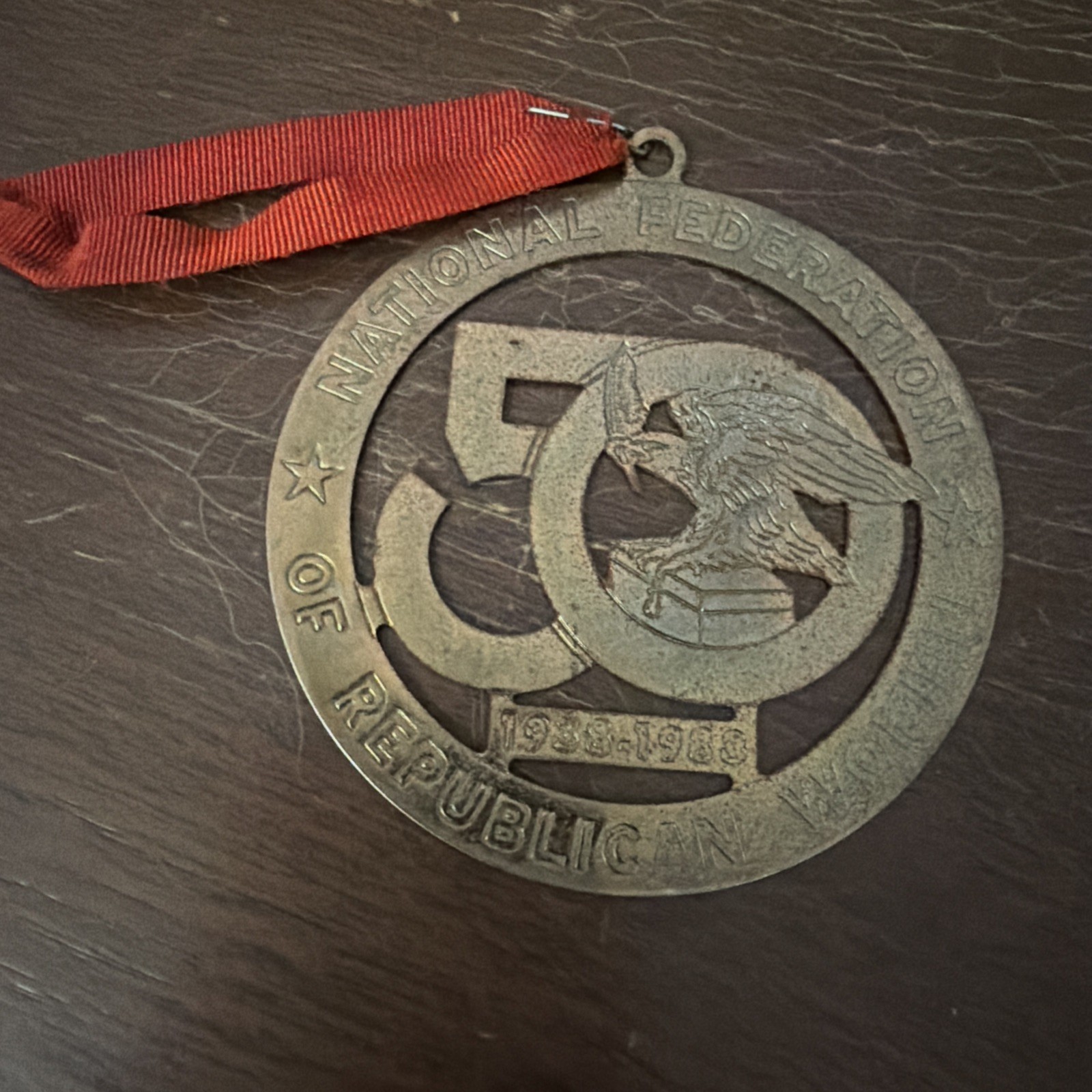 Vintage 1988 National Federation Republican Women 50th Anniversary Ornament
