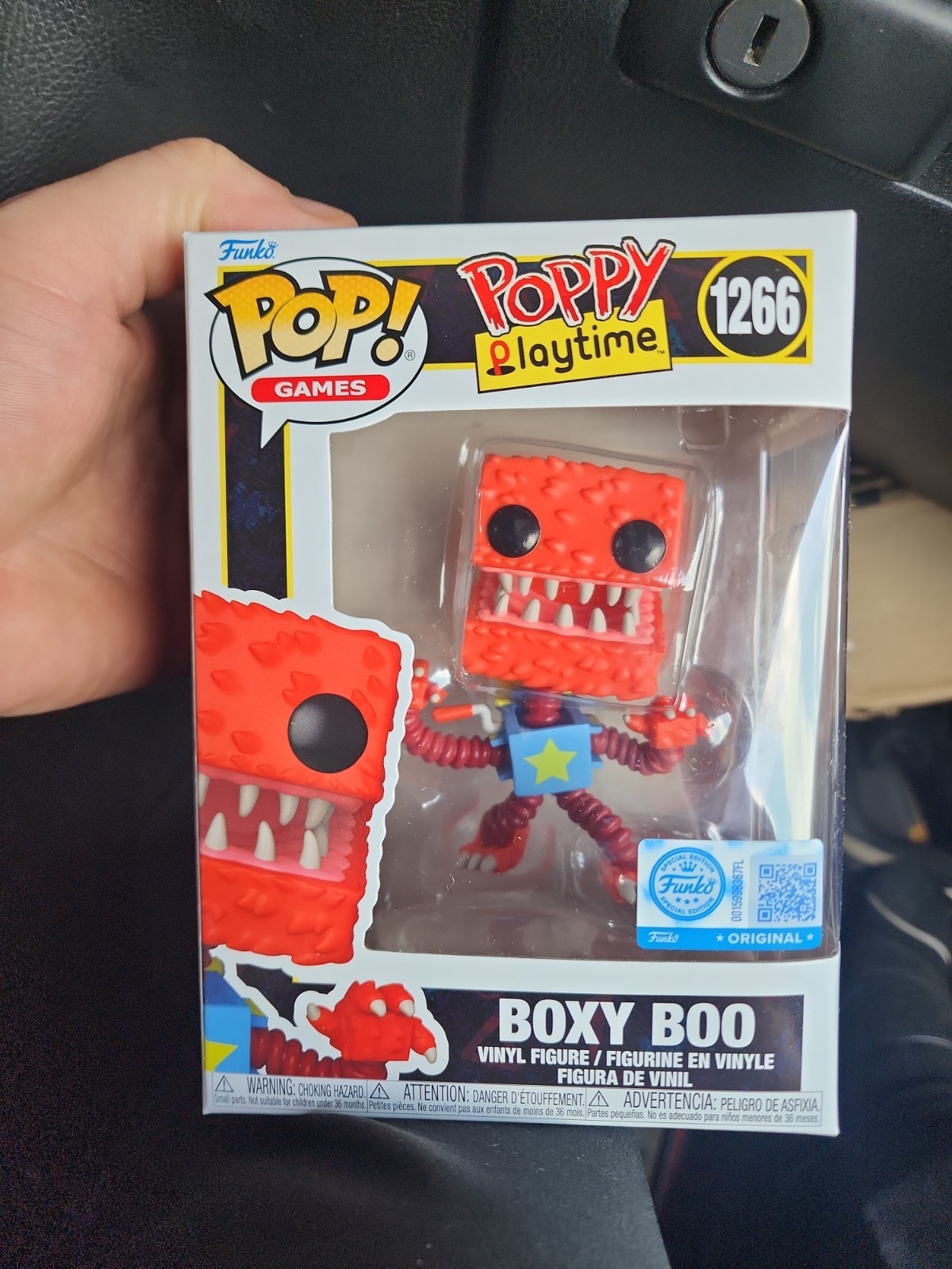 Funko Pop Poppy Playtime - Pop Boxy Boo - Funko (Exclusive) #1266 W/ PROTECTOR