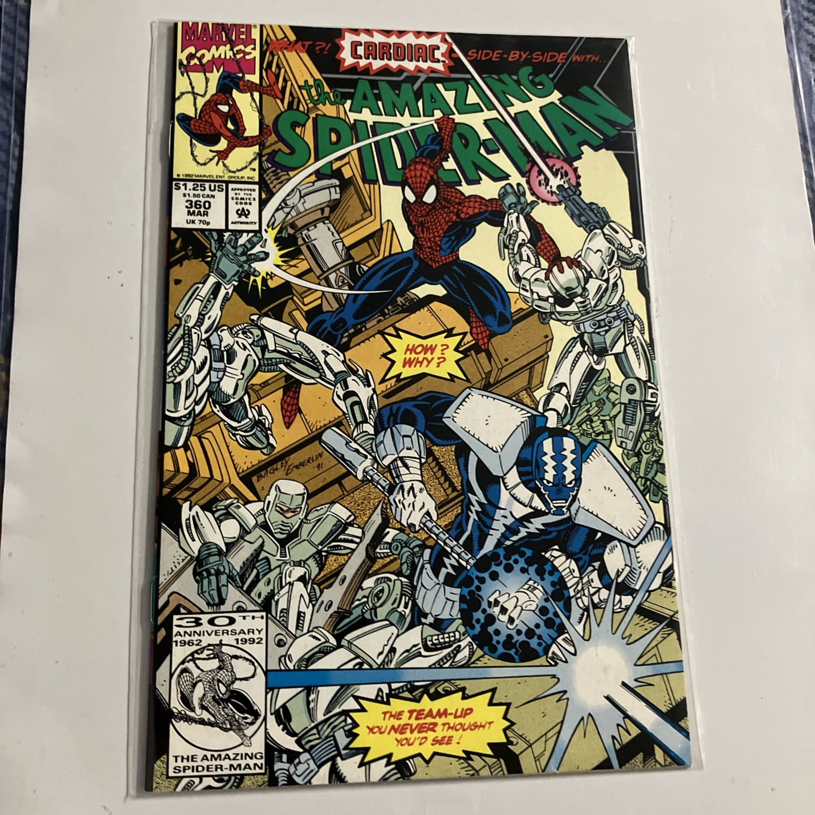 Amazing Spider-Man #360 March 1992 1st Cameo Appearance of Carnage