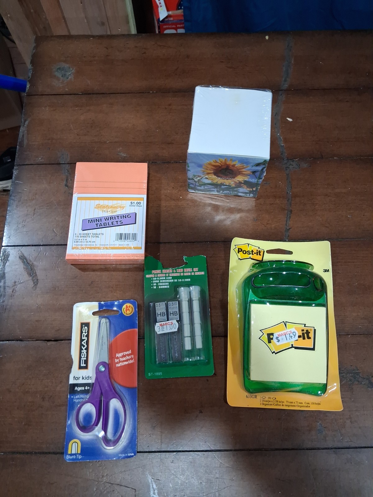 Vtg 90s Y2K School Supplies Lot NOS Fiskars Scissors USA Post-it Jelly Dispenser
