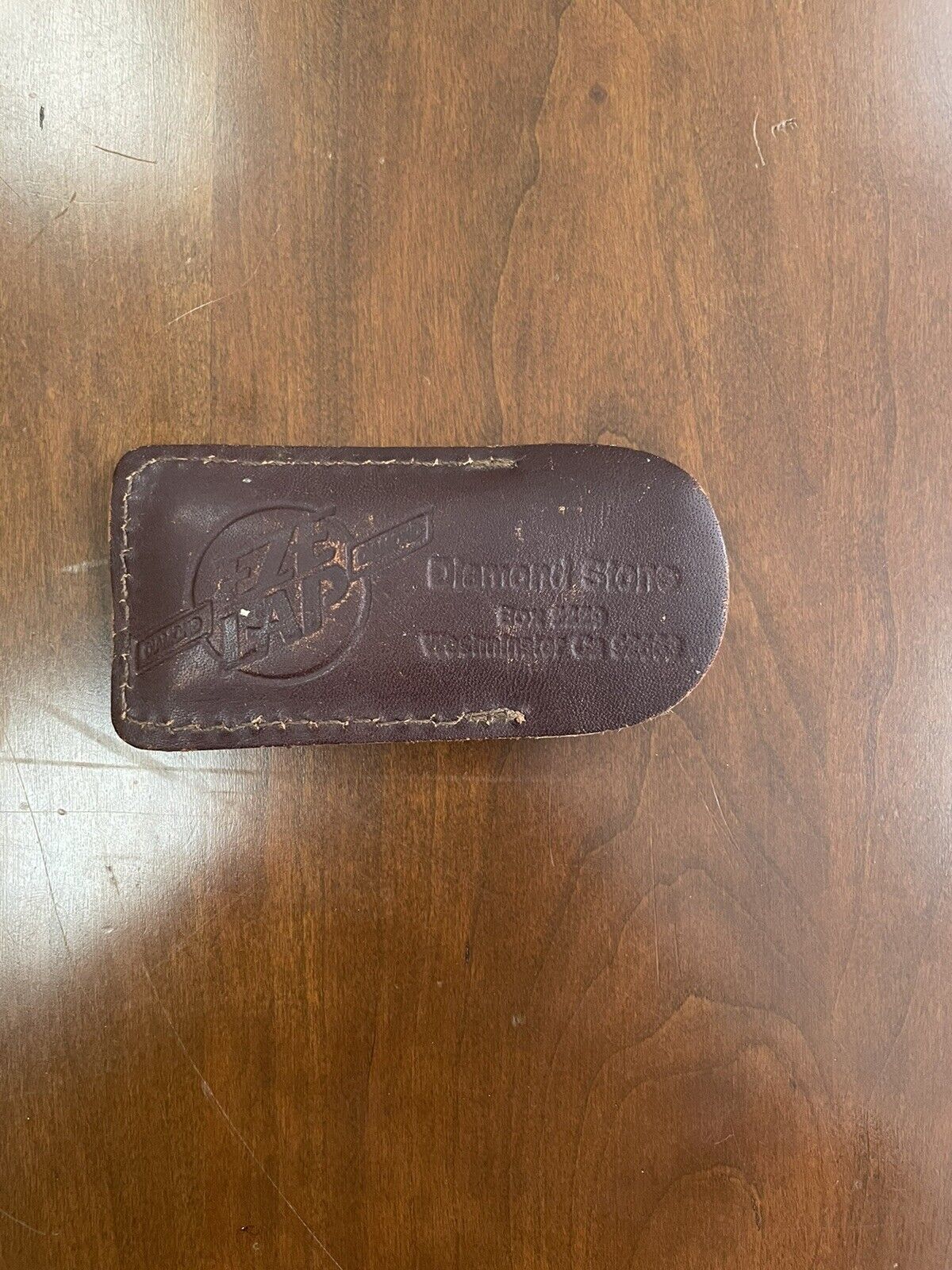 Vintage EZE LAP 1” X 3” Diamond Stone W/leather Case