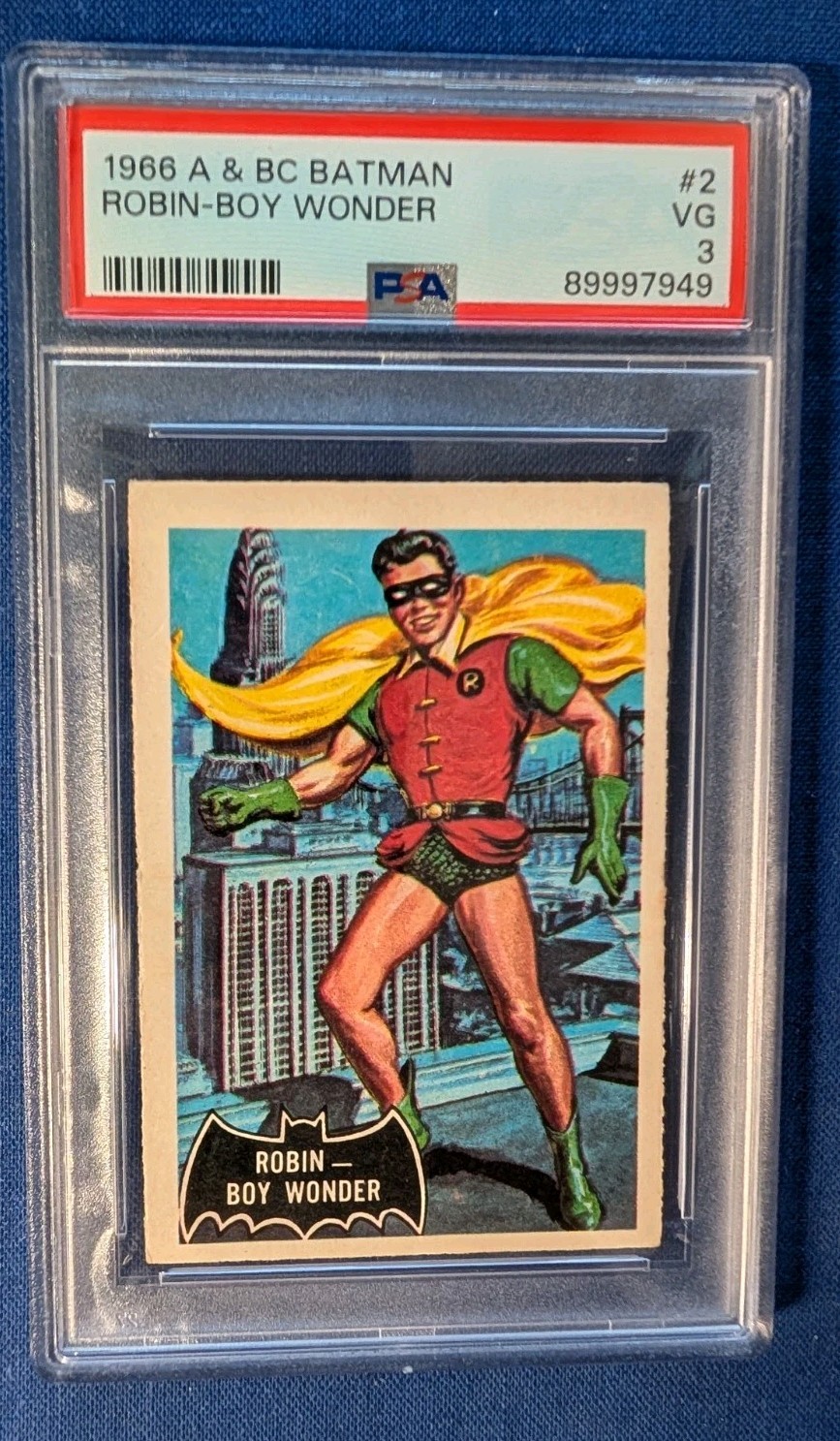 1966 A&BC Batman Robin Boy Wonder RC #2 PSA 3 VG UK Sharp Eye Appeal Scarce