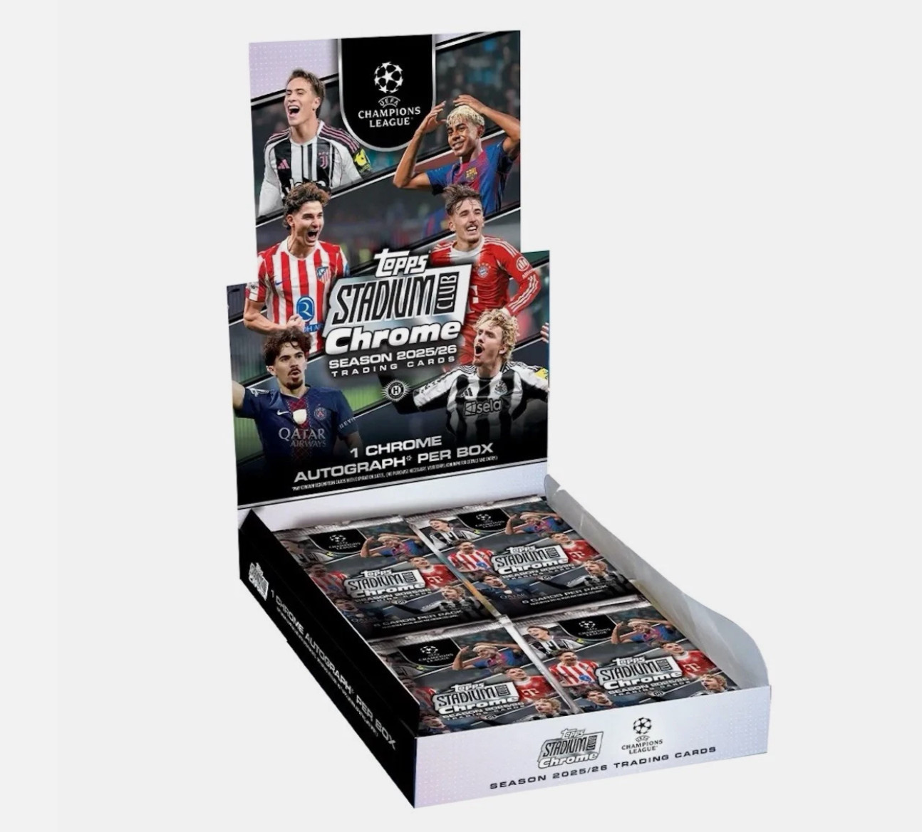 ✅ PREORDER Topps Stadium Club Chrome UEFA Champions League 2025/26 - Hobby Box ✅