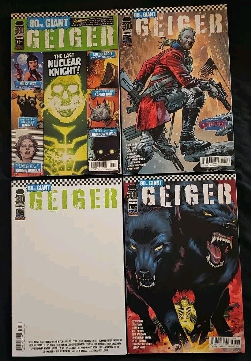 GEIGER: 80 PAGE GIANT LOT (2022) #1 ~1ST REDCOAT APPEARANCE/COVER~4 BOOKS~NM+