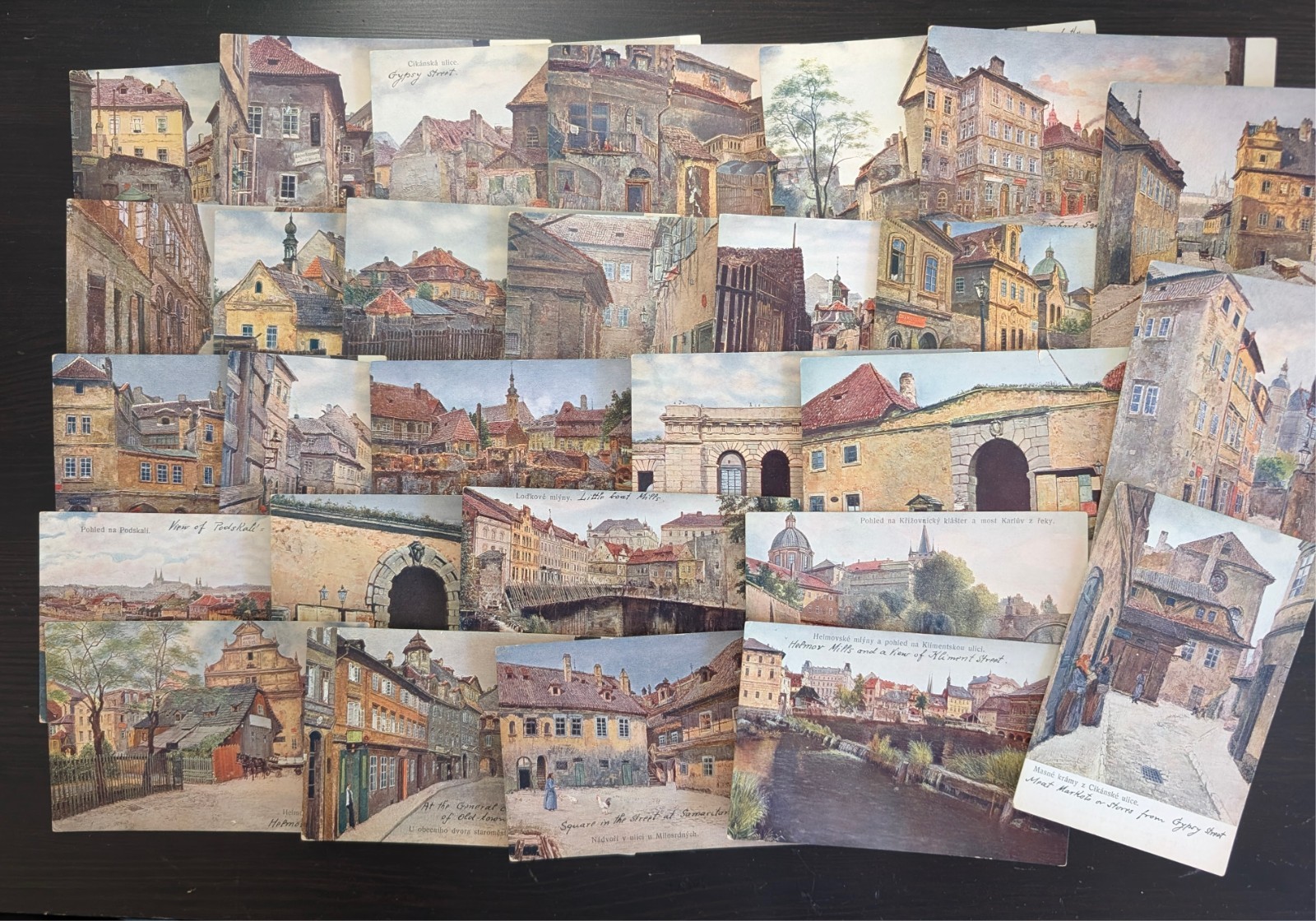 Prague Czech Republic Artist Minarick Beautiful Set of 28 City View Postcards Prague Czech Republic Artist Minarick Beautiful Set of 28 City View Postcards