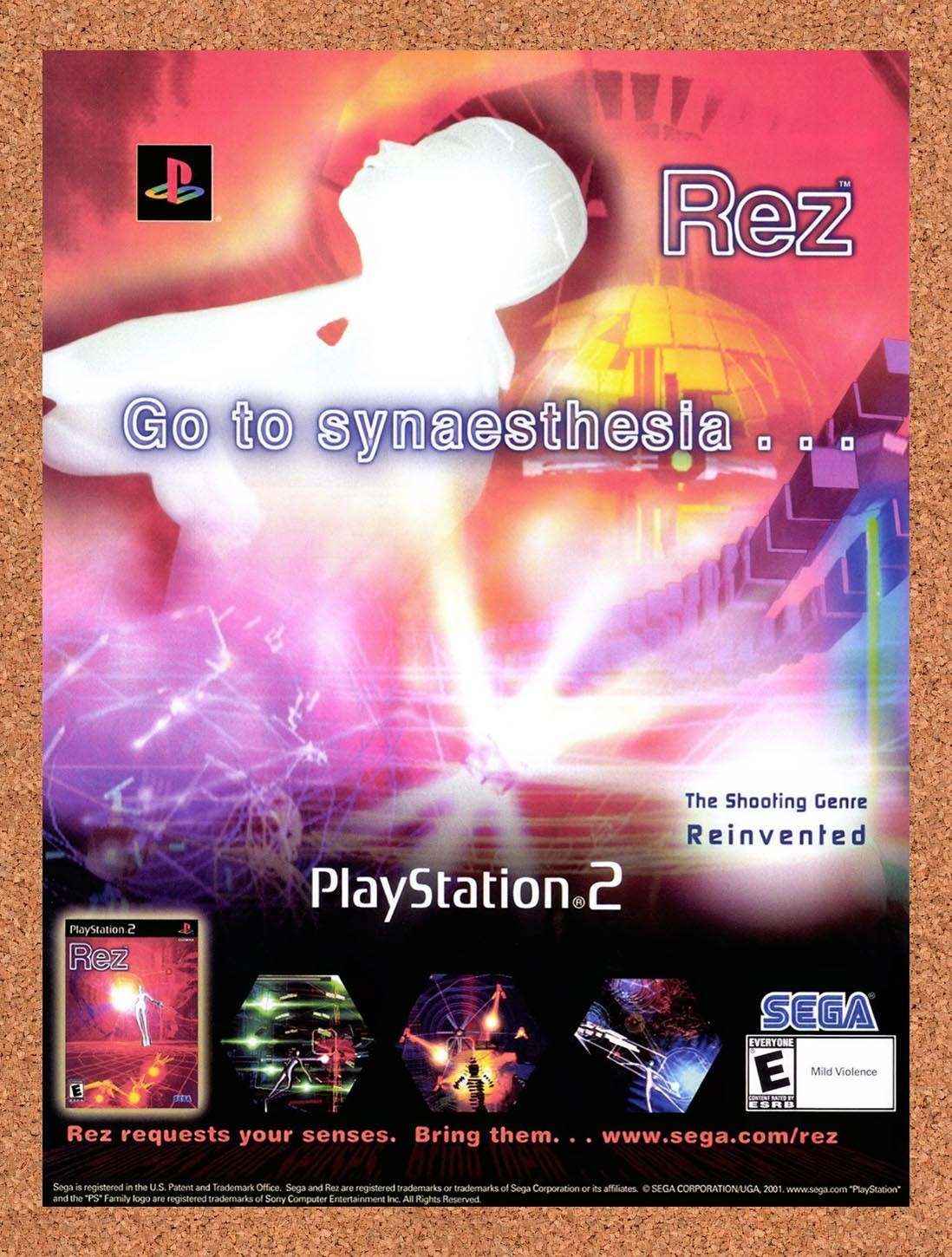 2002 REZ PS2 Original Advertisement / Retro Promo v1 2002 REZ PS2 Original Advertisement / Retro Promo v1