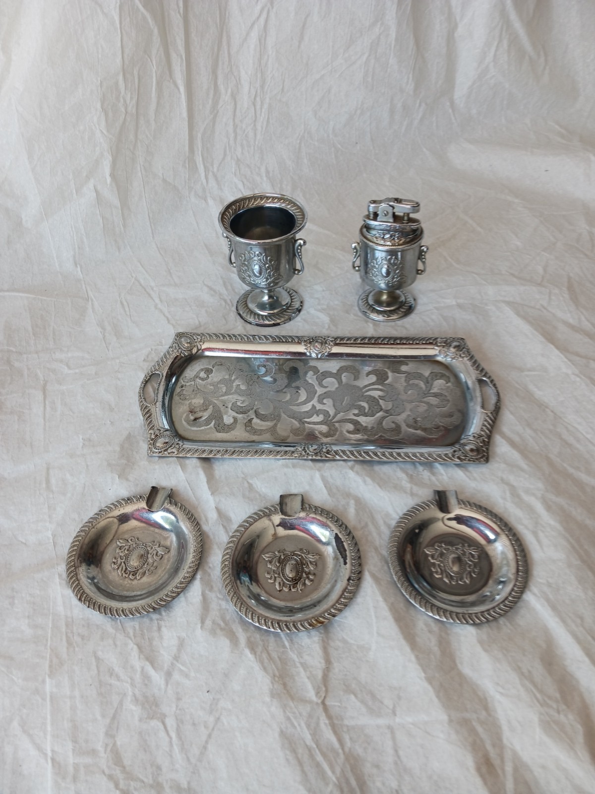Vintage 6-pc Tobacco/Smoking Set-Made in Occupied Japan - READ Vintage 6-pc Tobacco/Smoking Set-Made in Occupied Japan - READ