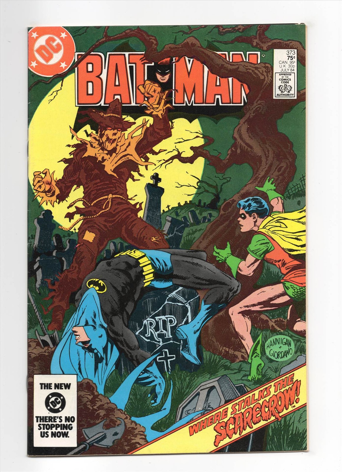 Batman #373 VF+ 1984 Scarecrow Cover DC Comics