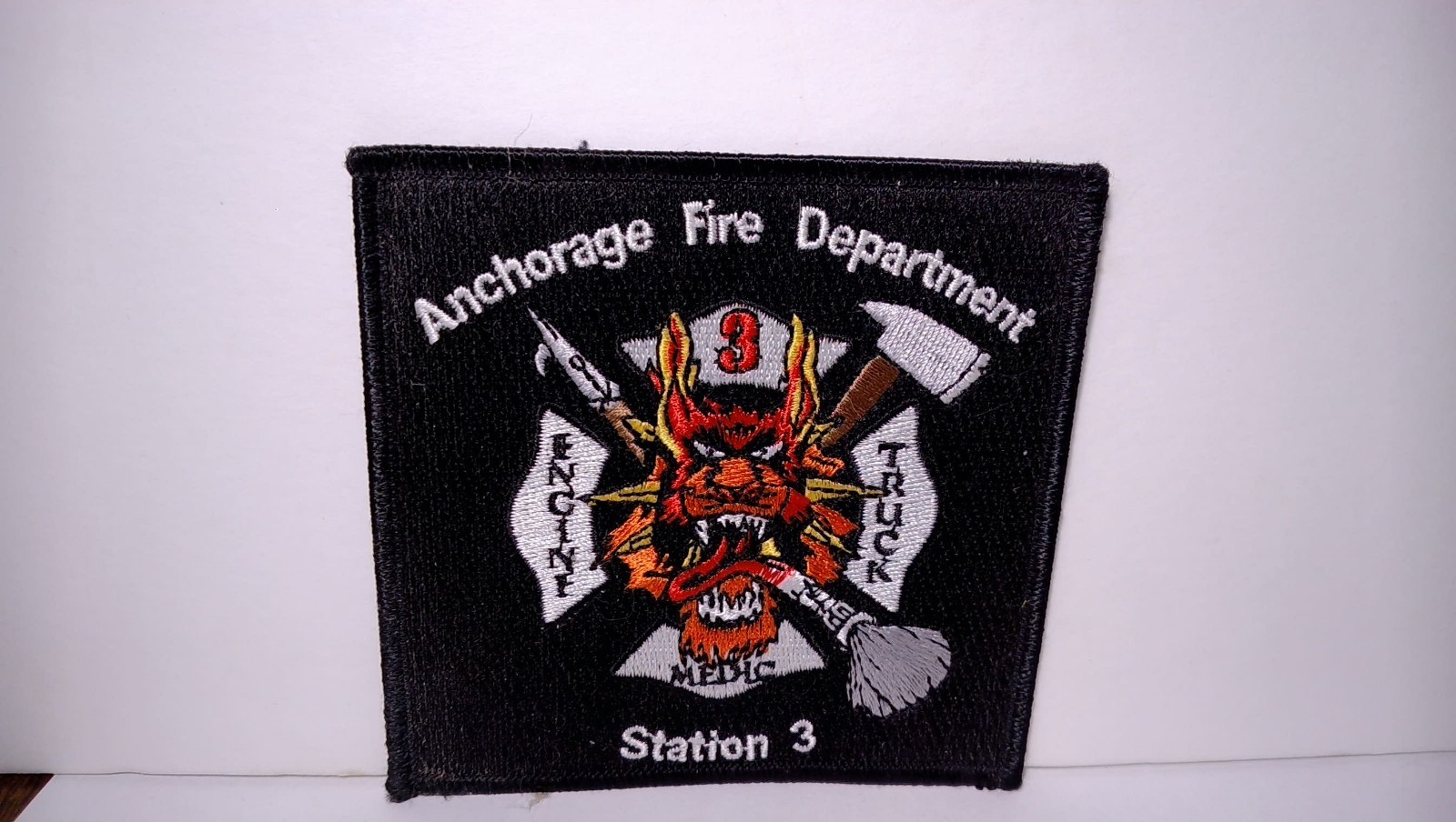 Vintage Fire Department Patch - Anchorage Alaska Fire Station 3 - NEW