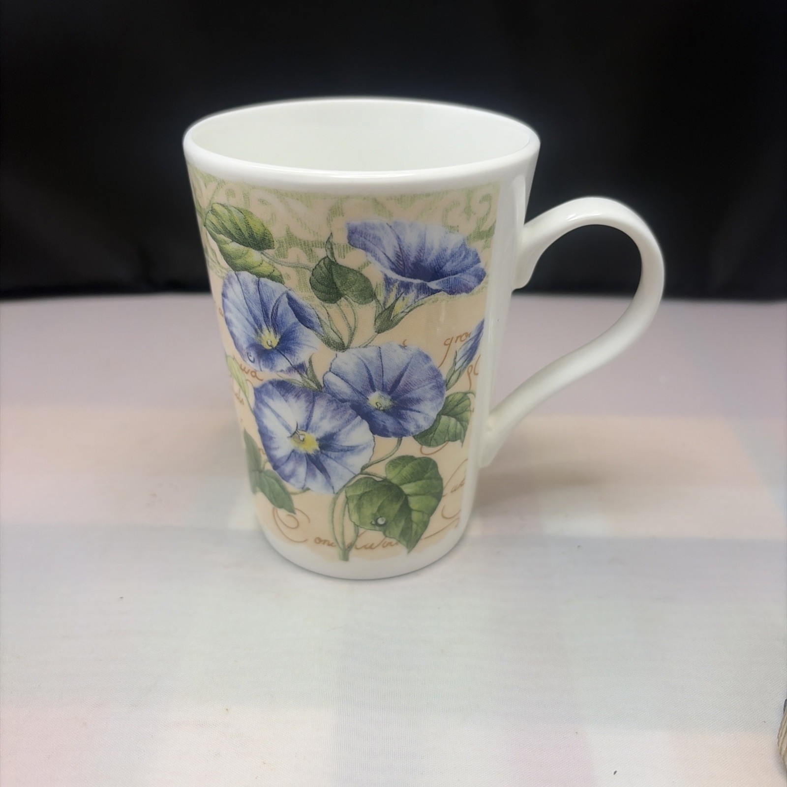 Crown Trent Fine Bone China 4” Mug Coffee Tea Morning Glory Design (England)